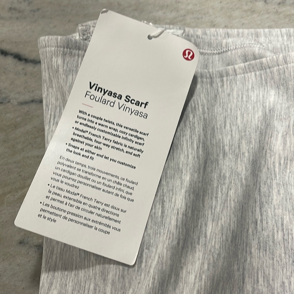 Lululemon vinyasa scarf.